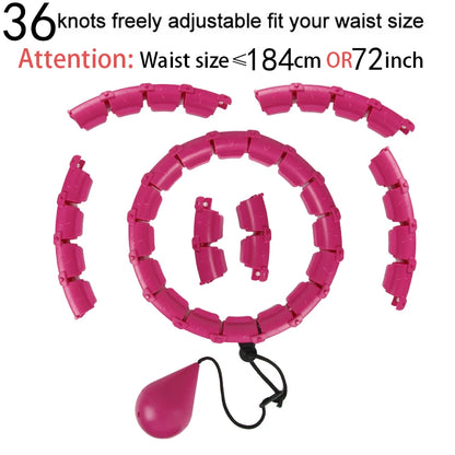 32/20/24/28 Section Adjustable Sport Hoops Abdominal Waist Exercise Detachable Hoola Massage Fitness Hoop Training Weight Loss